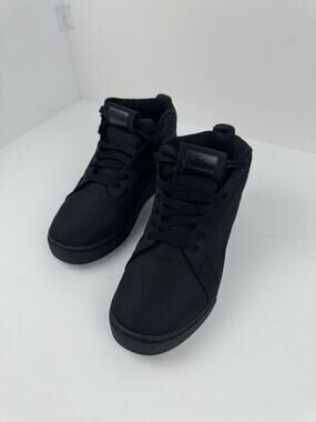 Heelys Racer 20 Mid Black Nylon Canvas Skate Shoes Sneakers NO WHEELS US 9 M/W